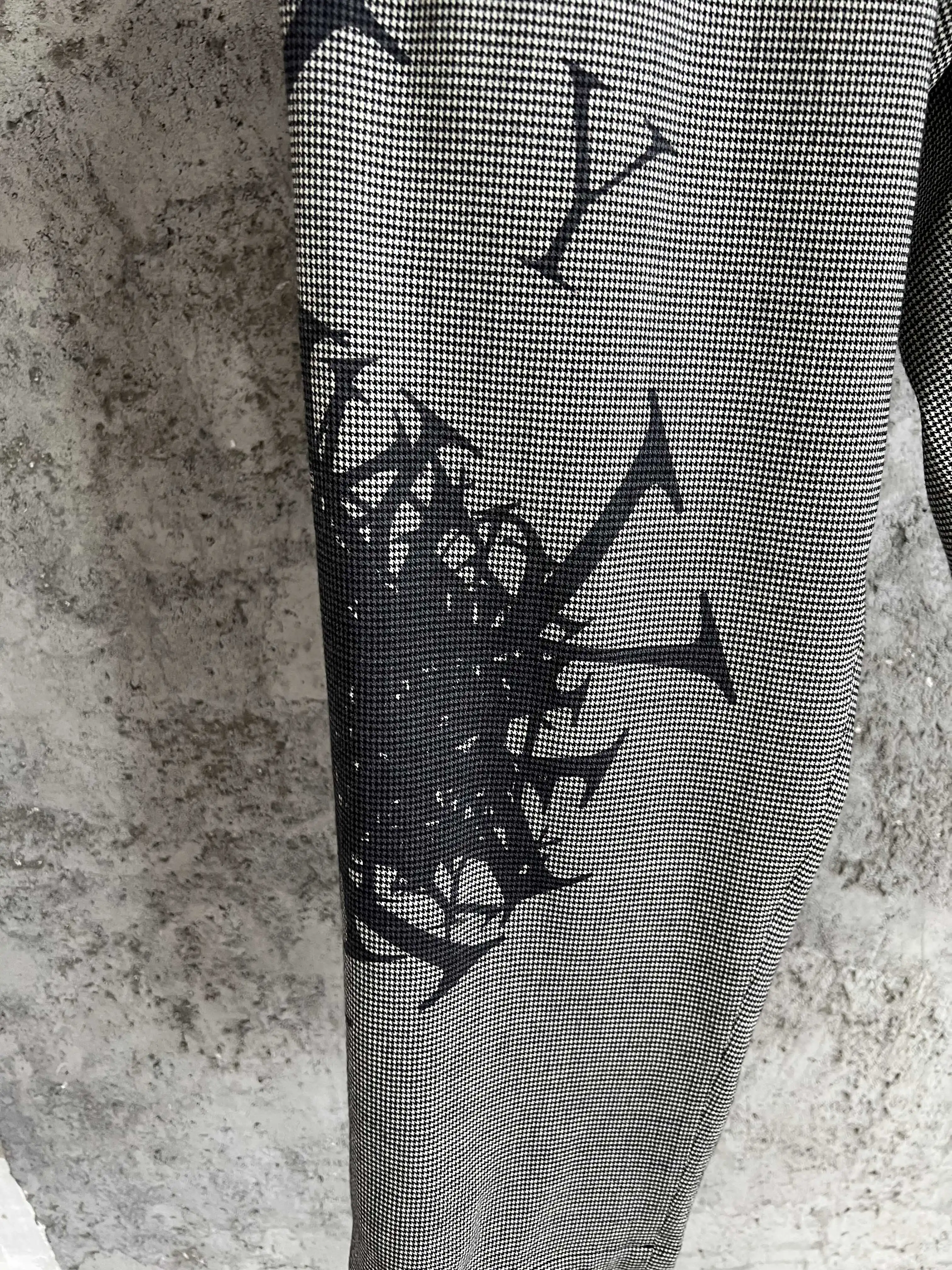 TOP-YAMOTO سراويل طويلة غير رسمية فضفاضة بنمط طباعة منقوشة أصلية من الكتان سراويل مستقيمة الساق عصرية #4