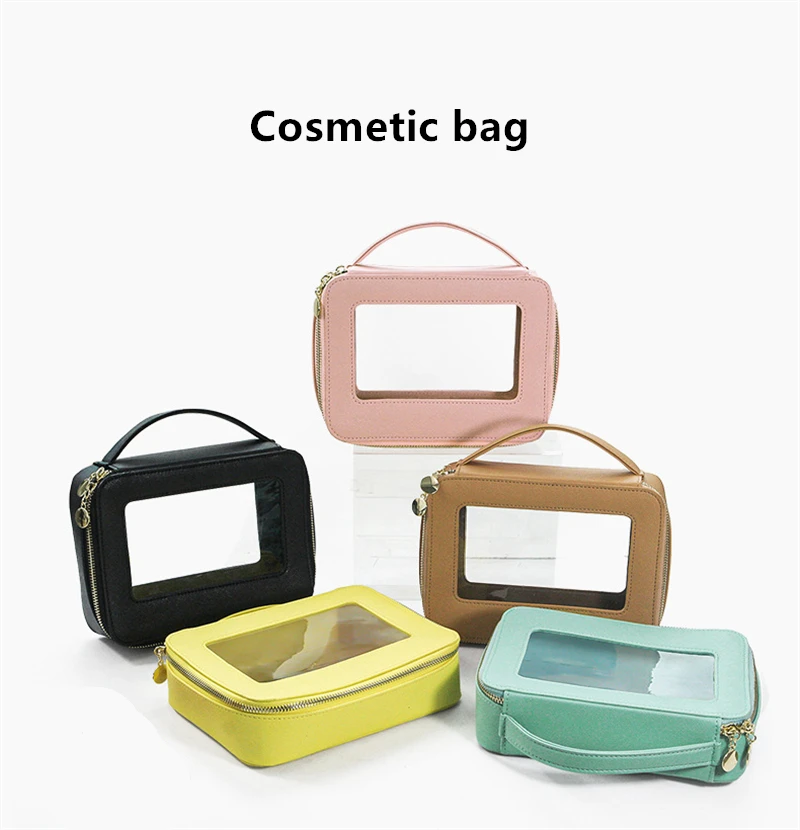 Transparent Cosmetic Bag Toiletry Organizer Make Up Case for Women Multifunction Travel Waterproof Beauty Wash Storage Pouch