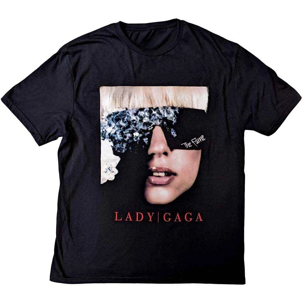 

Lady Gaga The Fame Photo Graphic Print Men's and Women's Loose Short Sleeved T-shirt Casual All Year Round Luxury Clothing