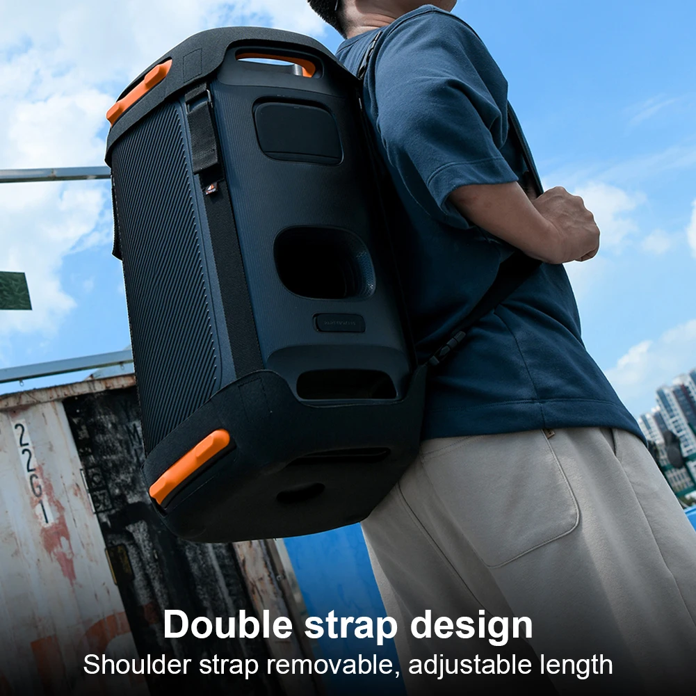 Étui de transport de voyage avec sangle pour touristes initiés, support de voyage, poudres pour JBL Partybox 110, haut-parleur portable