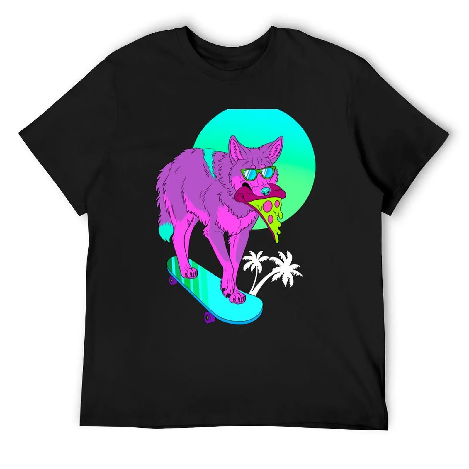 Nightshift Retrowave Coyote T-Shirt oversized graphic t shirts mens cotton t shirts