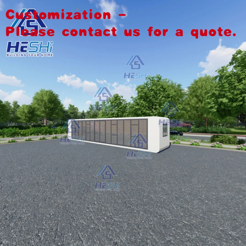 

custom.Large Prefab Modern Cabin House Light Steel Prefabricated Portable 20Ft 40Ft Office Pod Waterproof Container