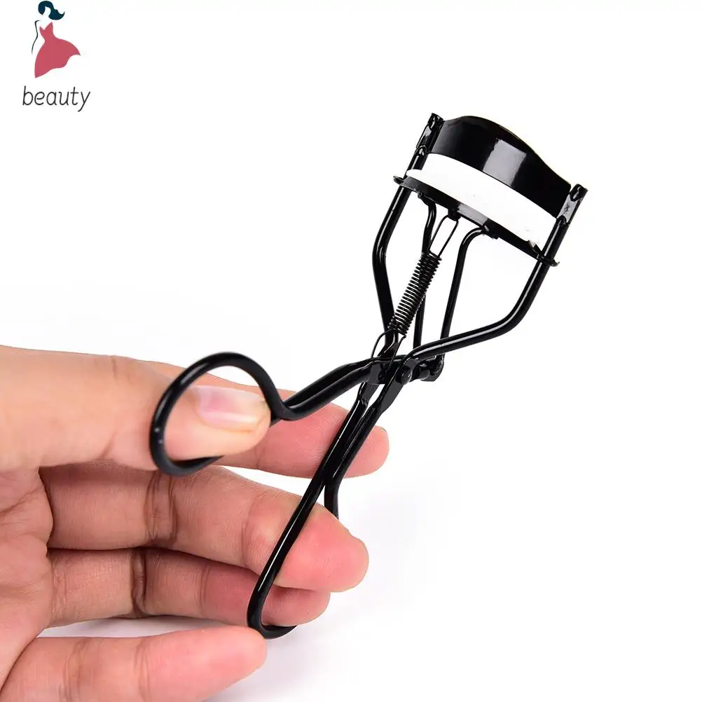 1Pc Stainless Steel Eyelash Curler Black Women Nature Style Curved Eyelashes Make Up Tools