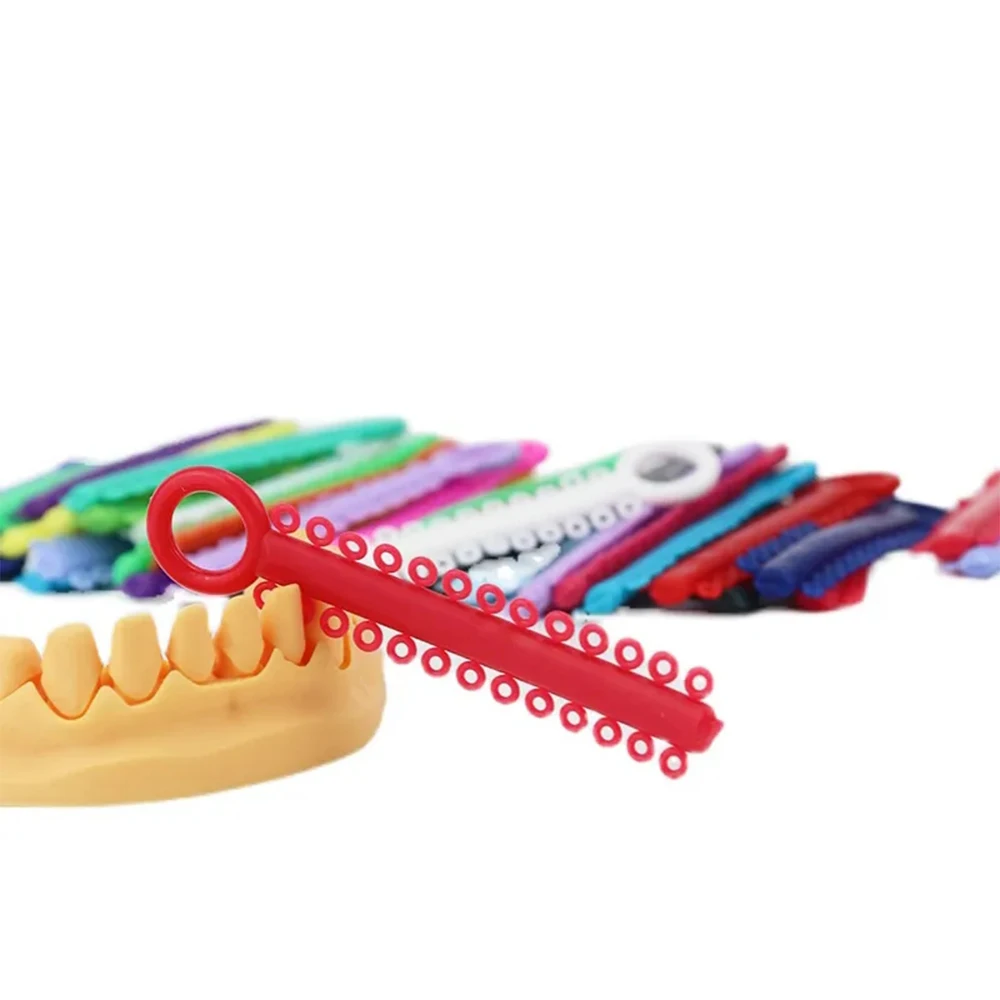 Elastomeric Ligature Ties 40pcs/bag Dental Orthodontics Elastic Rubber Bands Braces Good memory and non-latex