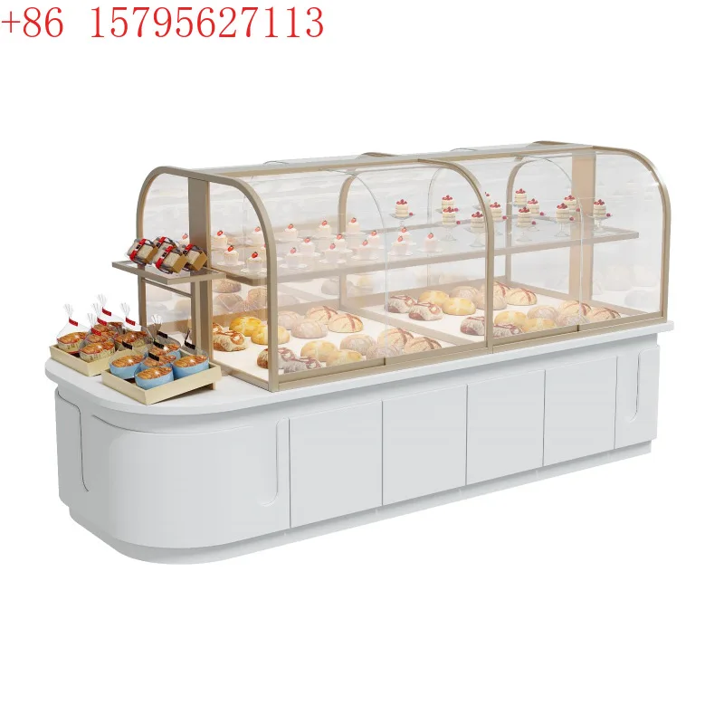 

Двусторонняя витрина, полка для магазина торта, десерта, кондитерская витрина, стойка