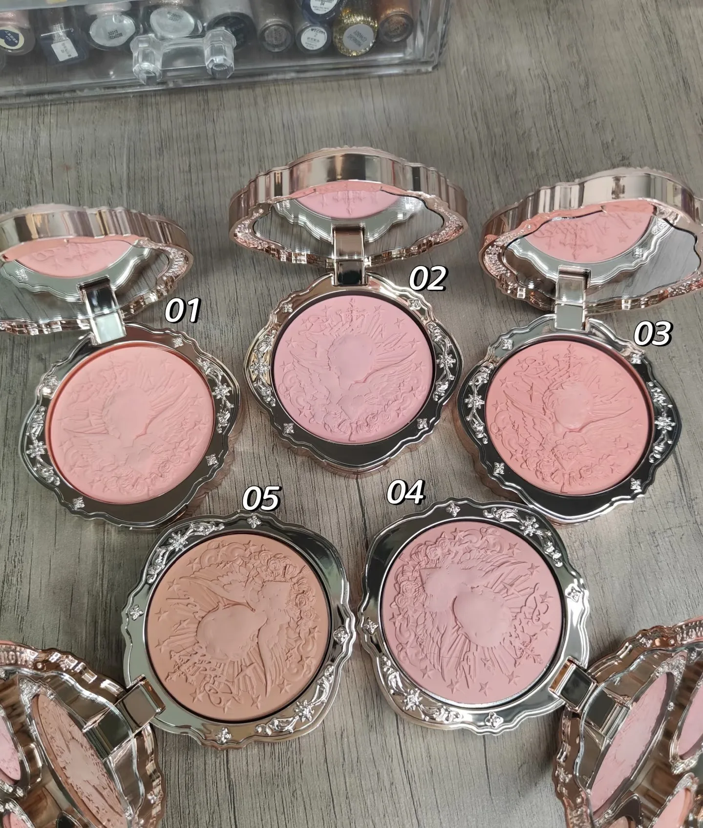 Flower Knows Little Angel Blushes Lightweight,Smooth,Long-lasting All-Day Face Enhancing Makeup Korean Blush Cream For Cheek