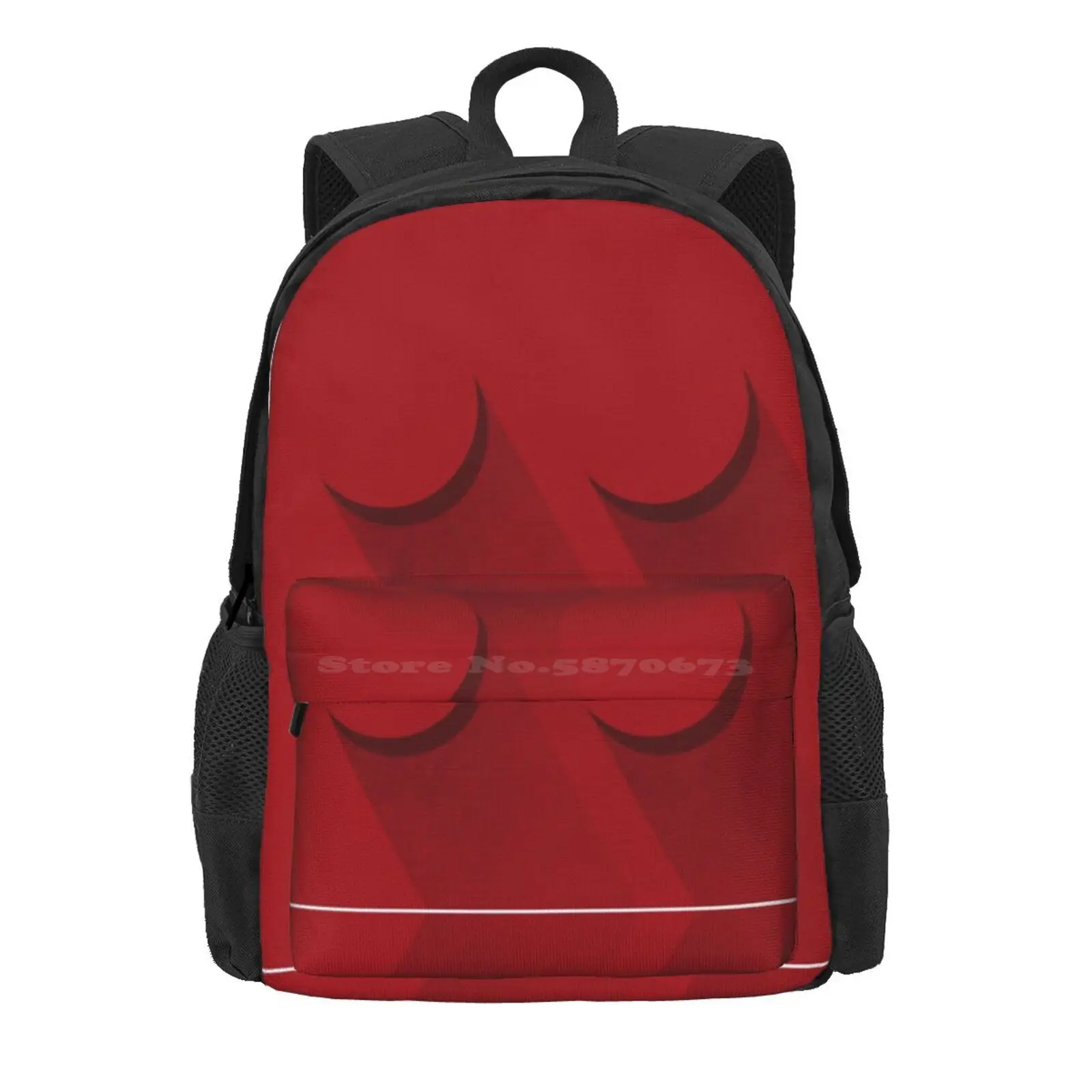 Red Brick Hot Sale Schoolbag Backpack Fashion Bags Cartoon Toys Brick Plate Eskimoeffect Afol Stud Back Minimalist Red