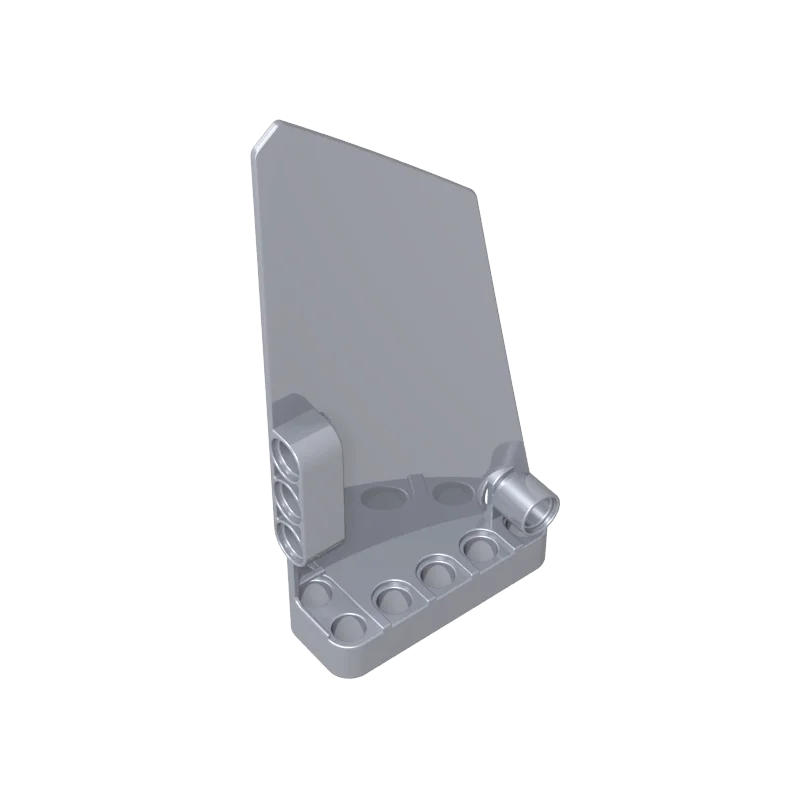 Gobricks 10 Stück 64392 Technic Panel Verkleidungsteile Seite A Steine # 17 groß, glatt, für Bausteine, silberfarben, mit Seite B