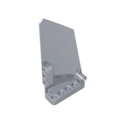 Gobricks 10PCS 64392 Technic Panel Fairing Parts Side A Bricks #17 Large Smooth for Building Blocks Silver with Side B
