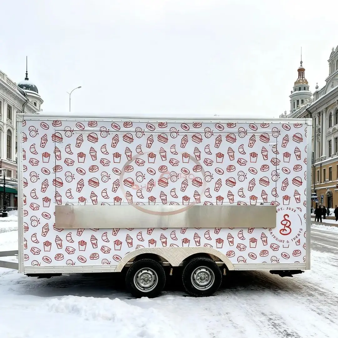 

Multifunctional Outdoor Food Trailer Street Vendor Cart Mobile Business Helper for Wealth Building