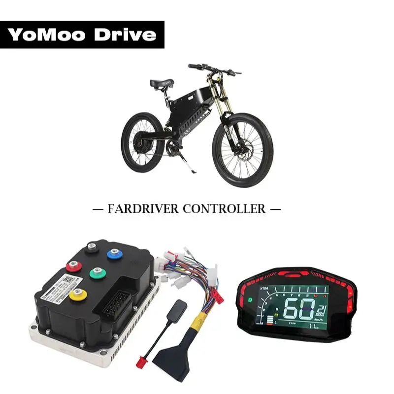 

Fardriver ND72300 48V-72V 100A 2-3KW 80KMH BLDC Sine Wave Hall Motor Controller with DKD ONE-LIN Display For QS Spoke E-Bicycle