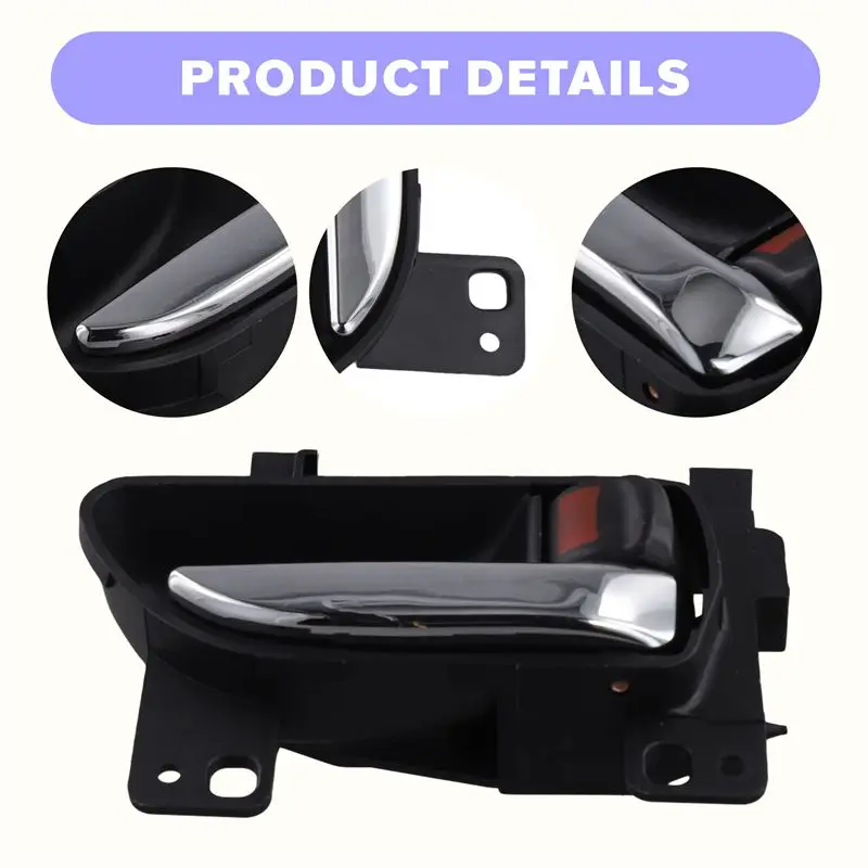 Door Interior Handle Set Chrome For Subaru 2015–2021 WRX BRZ Impreza Forester 61051FJ023VH 61051-FJ022VH 61051FJ021