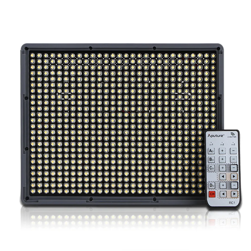 Aputure Amaran HR672S LED Video Light 672pcs CRI95+ Light Panel w/ F970 Batteries Remote Control for Nikon Canon Pentax Sony