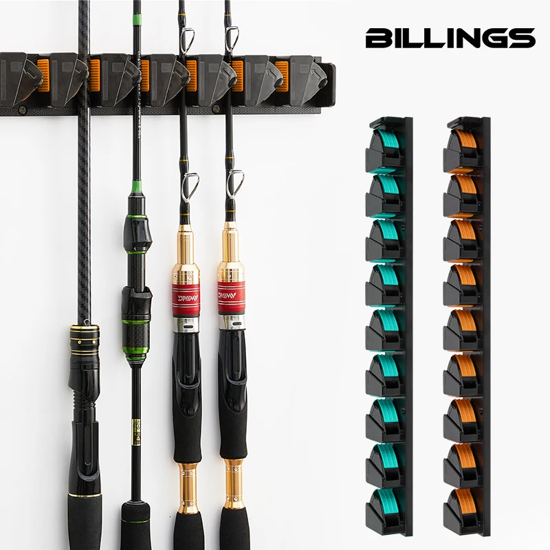 

Настенный держатель для удочек Вертикальные/горизонтальные держатели для удочек Стойка для удочек до 9, рыболовных инструментов