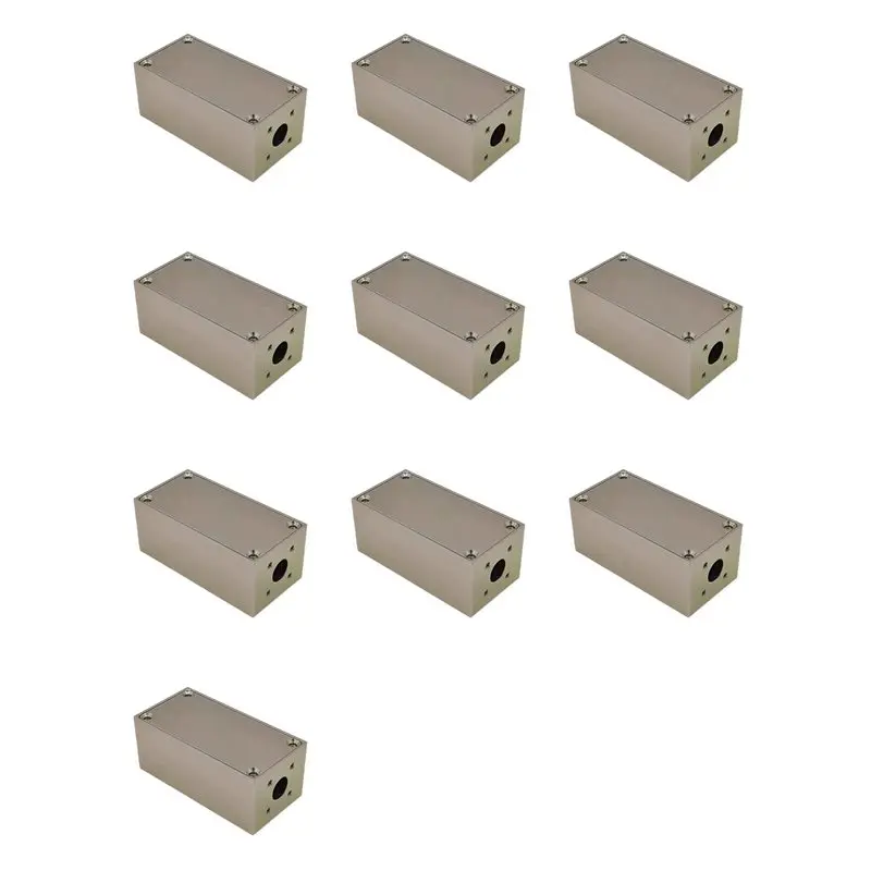 A99E-10X BNC Enclosure Aluminum Shield Box RF Box Electromagnetic Shielding Amplifier Multi-Function Portable Enclosure