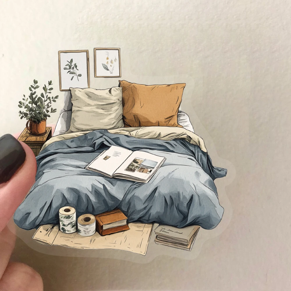 50pcs Home Art PET Graffiti Stickers Suitable for Decorative Phone Cases, Water Cup, Guitars, Creative Waterproof Gift Decal