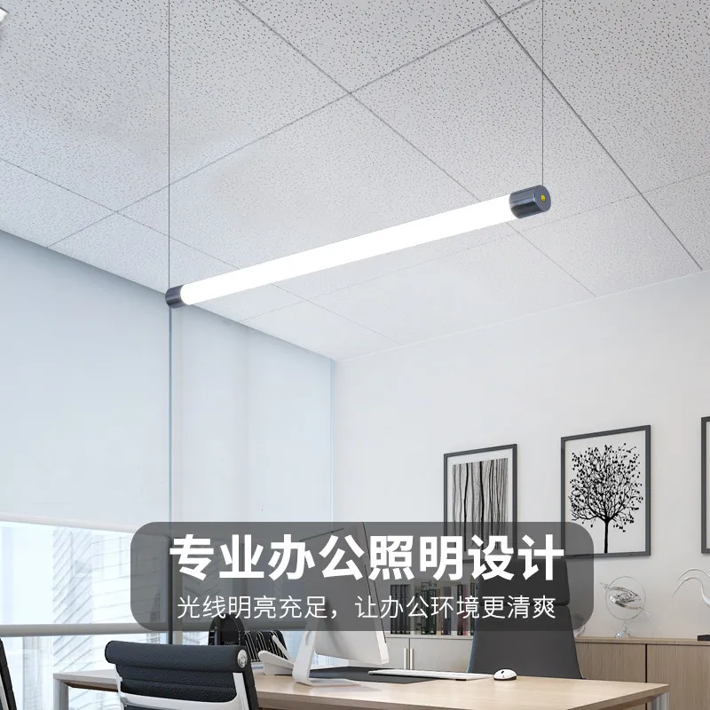 Large diameter 320 degree luminous lamp tube hoisting shopping mall clothing store exhibition round tube indoor daylight