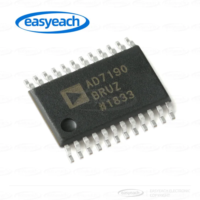 AD7190BRUZ-REEL TSSOP-24 Convertitore analogico-digitale Sigma-Delta SMT 24 bit ADC a bassissimo rumore