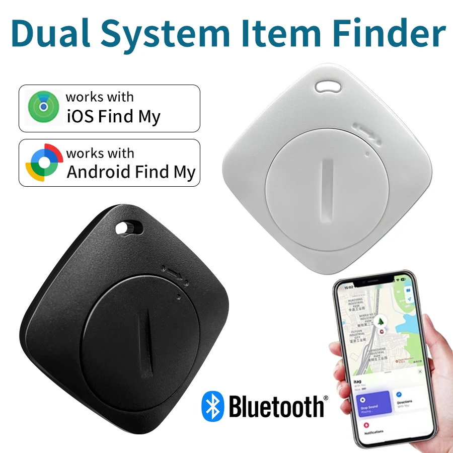 GPS Tracker Air Tags for Android iOS Google Find Hub IOS Find My Smart Tag Locator Tracking Device Keys Bag Car Wallets Finder