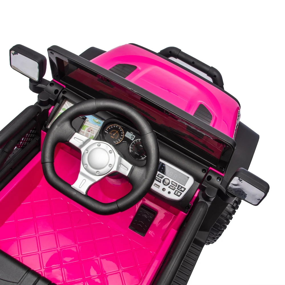 Elektryczny samochodzik dla dzieci 24V 400W z pilotem, 4-kierunkowe zawieszenie, regulowana prędkość, Bluetooth, USB, muzyka, dla dzieci od 3 lat