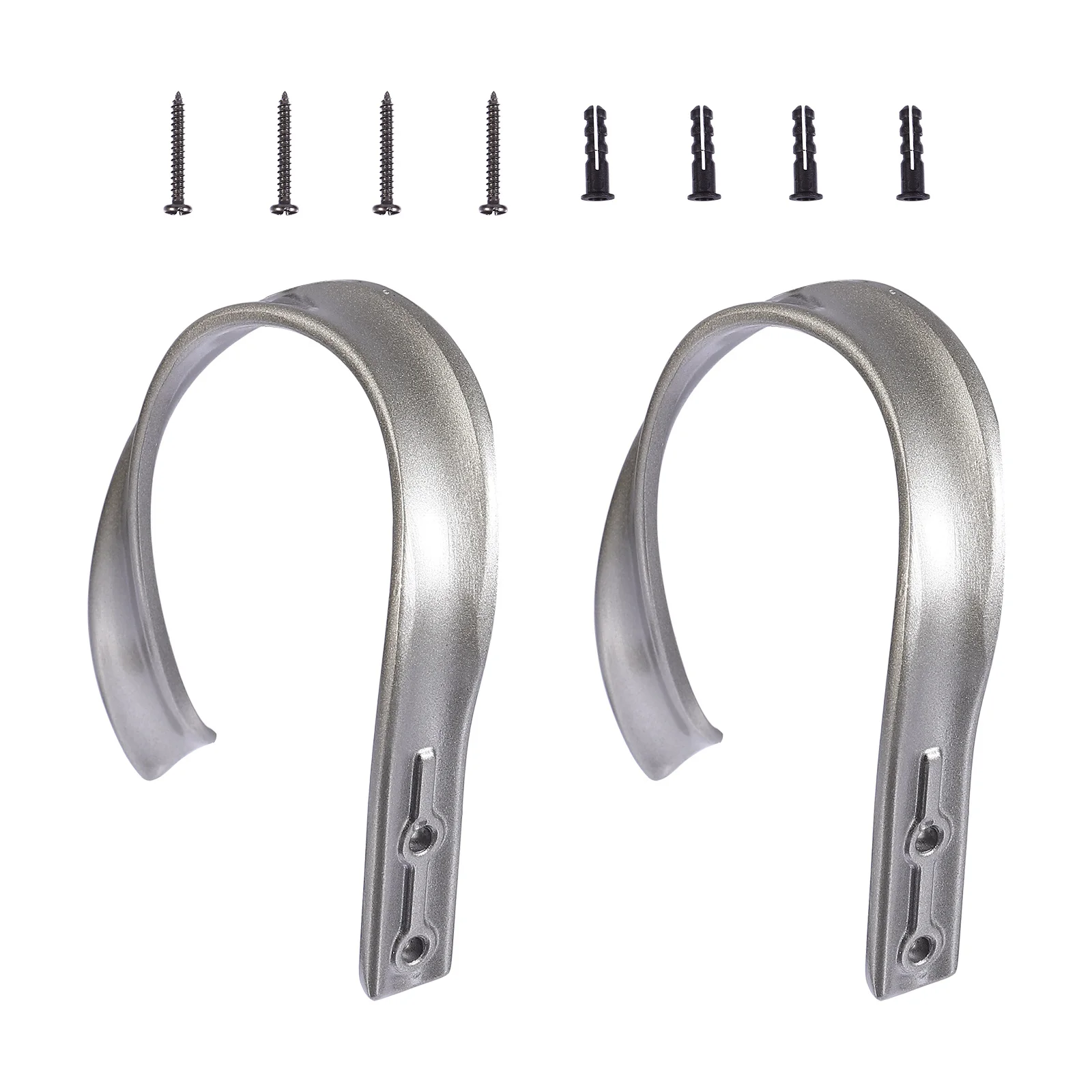 2 قطعة خطافات الستائر سبائك الألومنيوم خطاطيف تعليق عملية لغرفة النوم غرفة المعيشة فندق إكسسوارات الستائر المفيدة