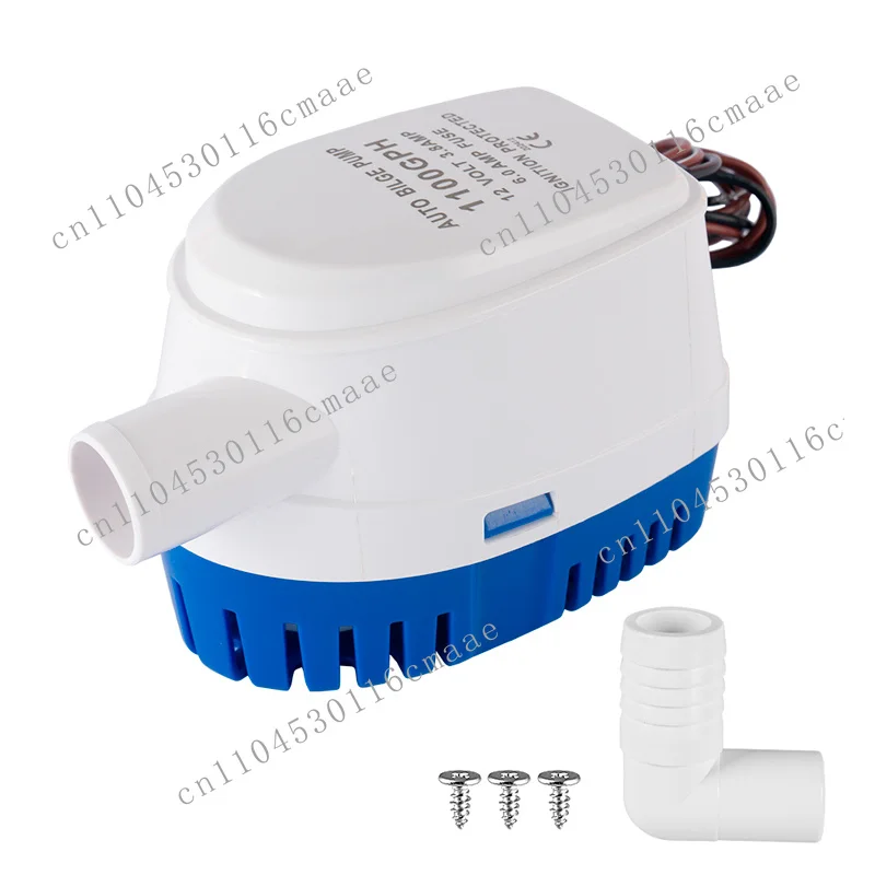 12V 24V Automatic Bilge Pump, Small DC Submersible Marine Pump G750 G1100 Suitable for Marine RV Yachts