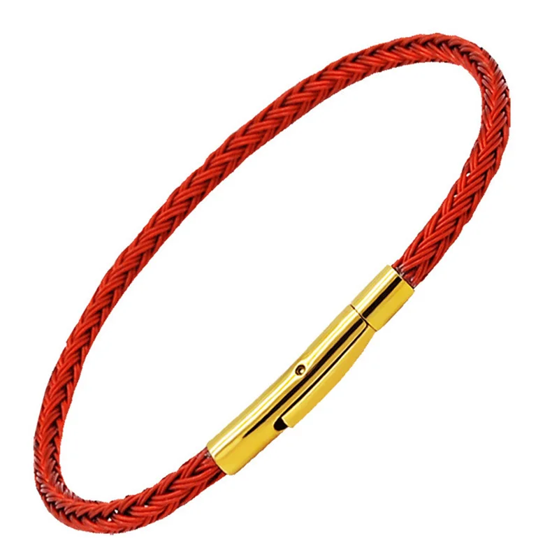 Bracciale in pelle intrecciata fai da te da 2mm 3mm adatto per braccialetti con fune metallica in acciaio inossidabile con fascino originale che