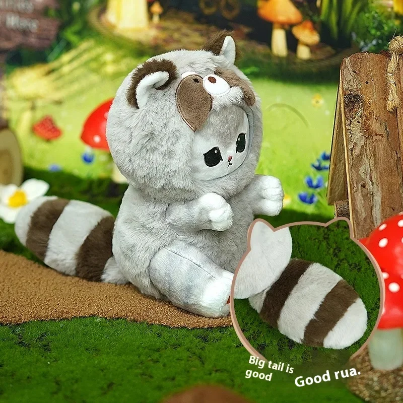 الأصلي Mofusand طويل الذيل الحيوانات سلسلة أفخم دمية لطيف القرش القط دمية ناعمة Kawaii محشوة بلوشي لعبة هدية للأطفال
