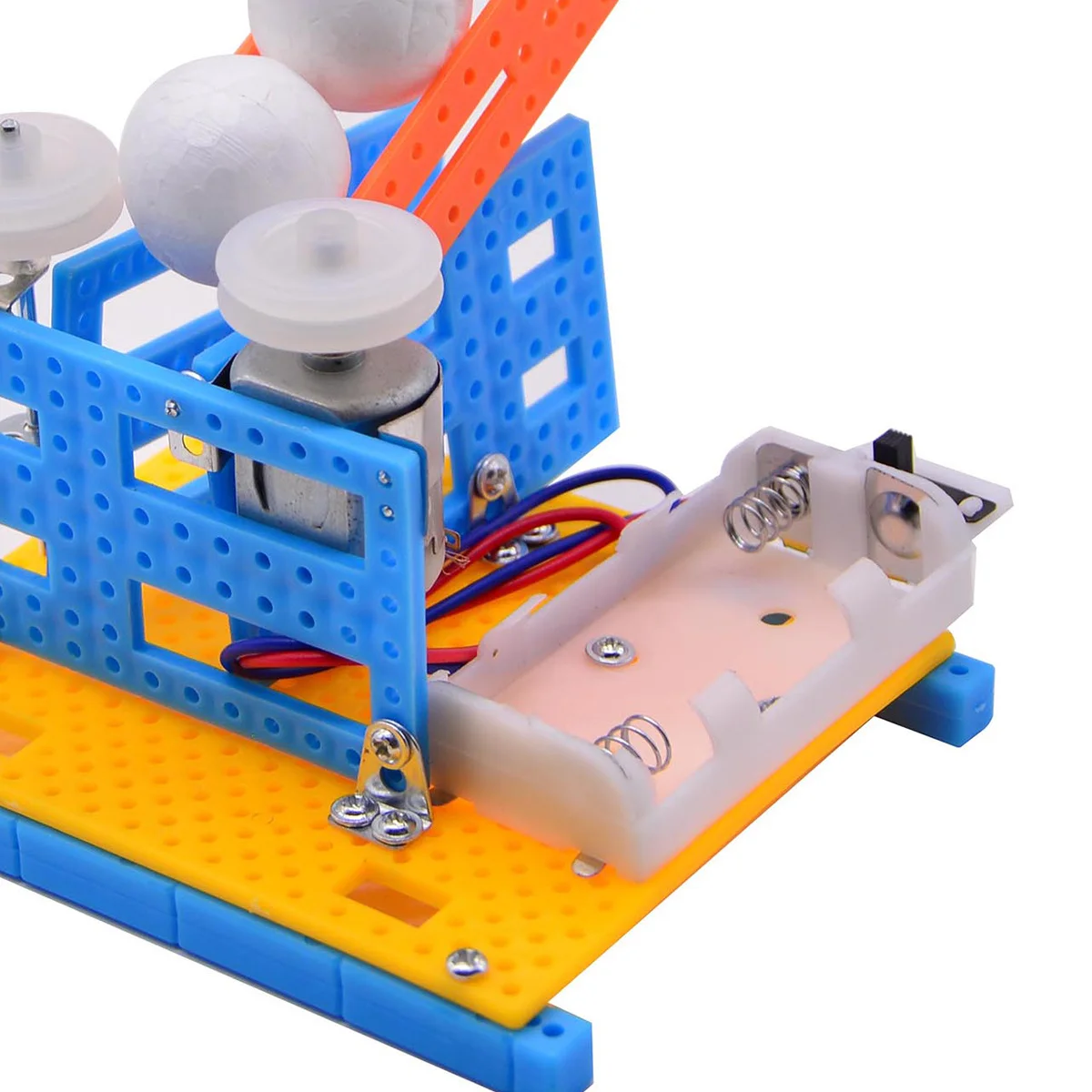 1 Stücke Automatische Pitching Maschine DIY Stem Science Kit Pädagogisches Wissenschaftsprojekt für Kinder Kinder Verschiedene Farben