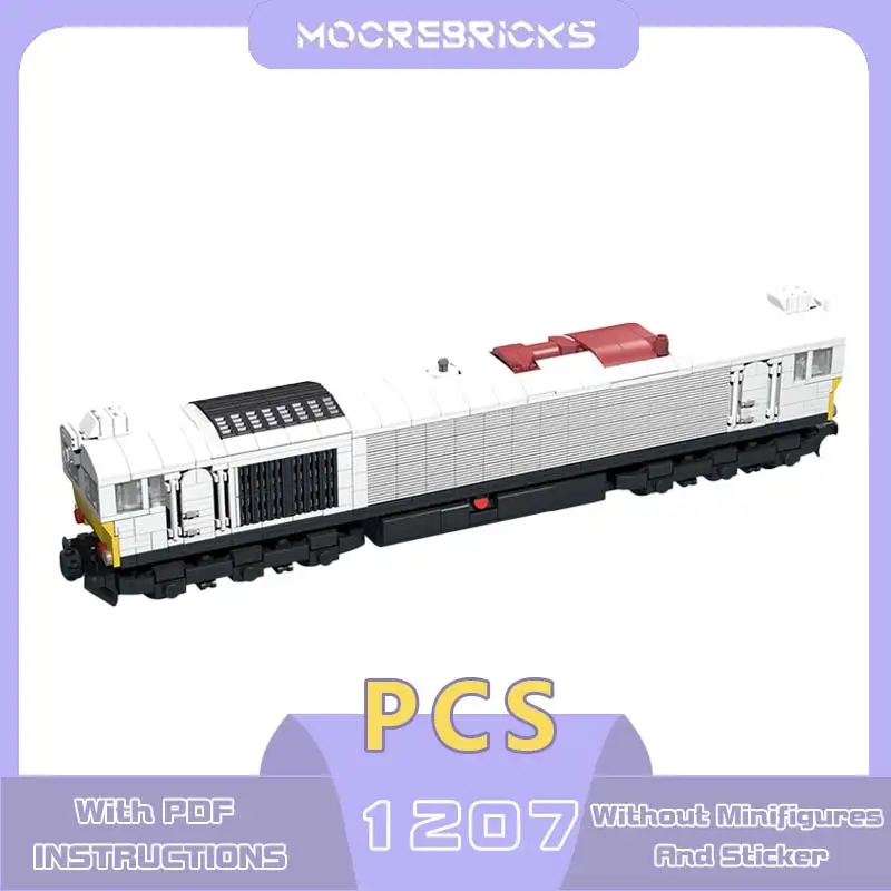 MOC-200705 European Freight Railway Series Diesel Engine Building Blocks Model High-Tech Brick Toys Children's Puzzle Gifts