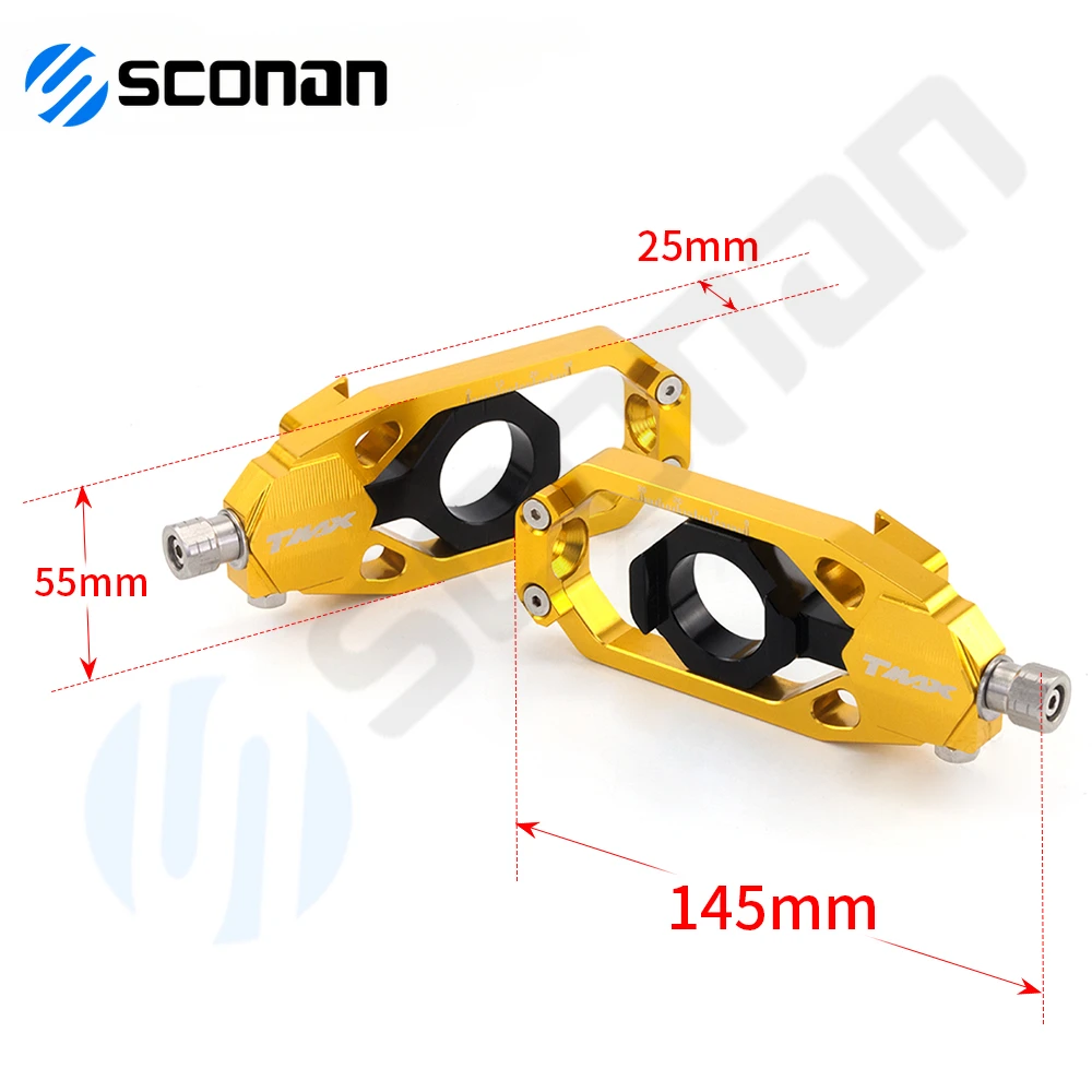 Motorcycle Accessories Chain Adjuster Regulator Sliders For Yamaha Tech Max Tmax 530 Tmax560 tmax 530 560 techmax 2020 2021 2022