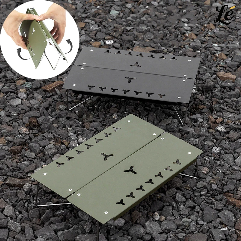 

Mini Camping Table Portable Ultralight Folding Design Small Lightweight Hiking Backpacking Beach Use Collapsible Outdoor Gear