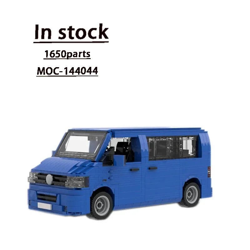 

MOC-144044 Blue T5 Bus Multivan Building Block Model1650Building Block Parts MOC Creative Children's Birthday Building Block Toy