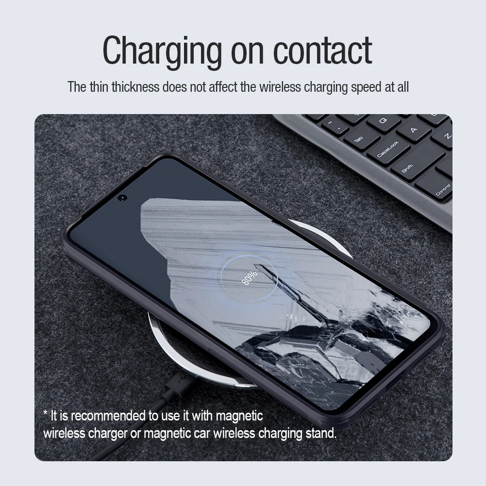 For Google Pixel 8 Pro MagSafe Case NILLKIN Super Frosted Shield Pro Magnetic Wireless Charging Cover For Google Pixel 8