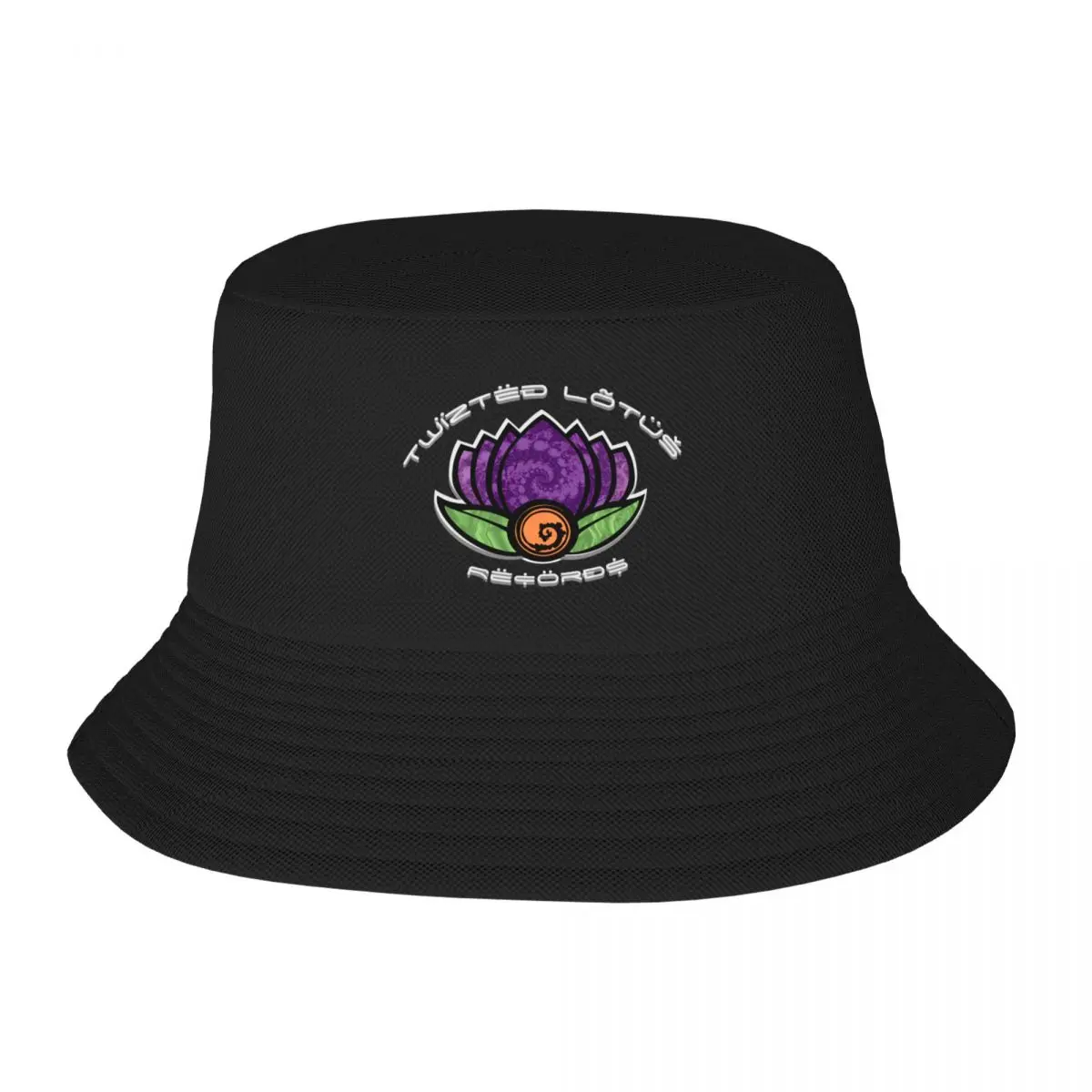 Twizted Lotus Records Logo 2 Bucket Hat Gentleman Hat Military Cap Man Women Hats Men's