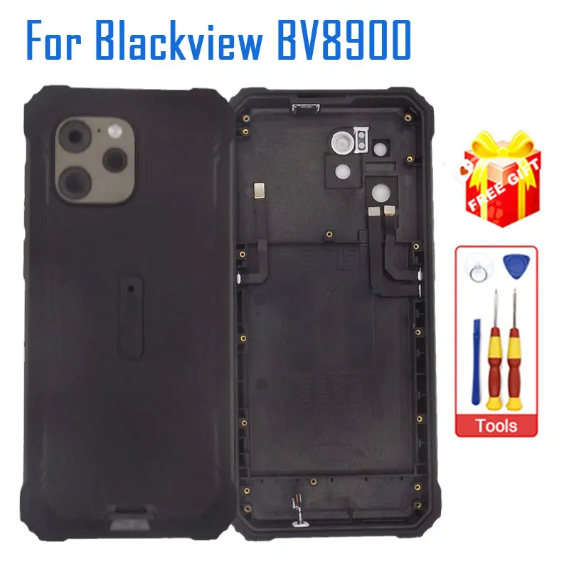 

New Original Blackview BV8900 Battery Cover Back Cover With Receiver Fingerprint Mic Side FPC For Blackview BV8900 Smart Phone