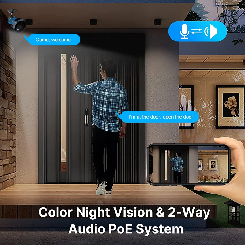 HDQ15 home security camera high definition 1080p with night vision wifi security camera mini camera