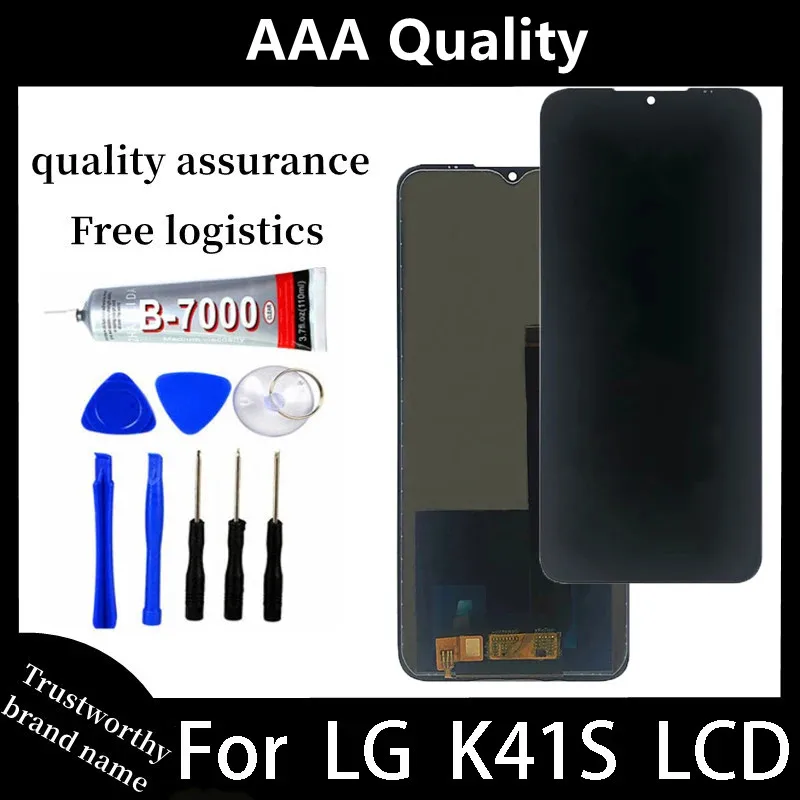 Tested 6.55 inches For LG K41S LCD Display Touch Screen with frame Digitizer Assembly Replacement For LG K41S screen