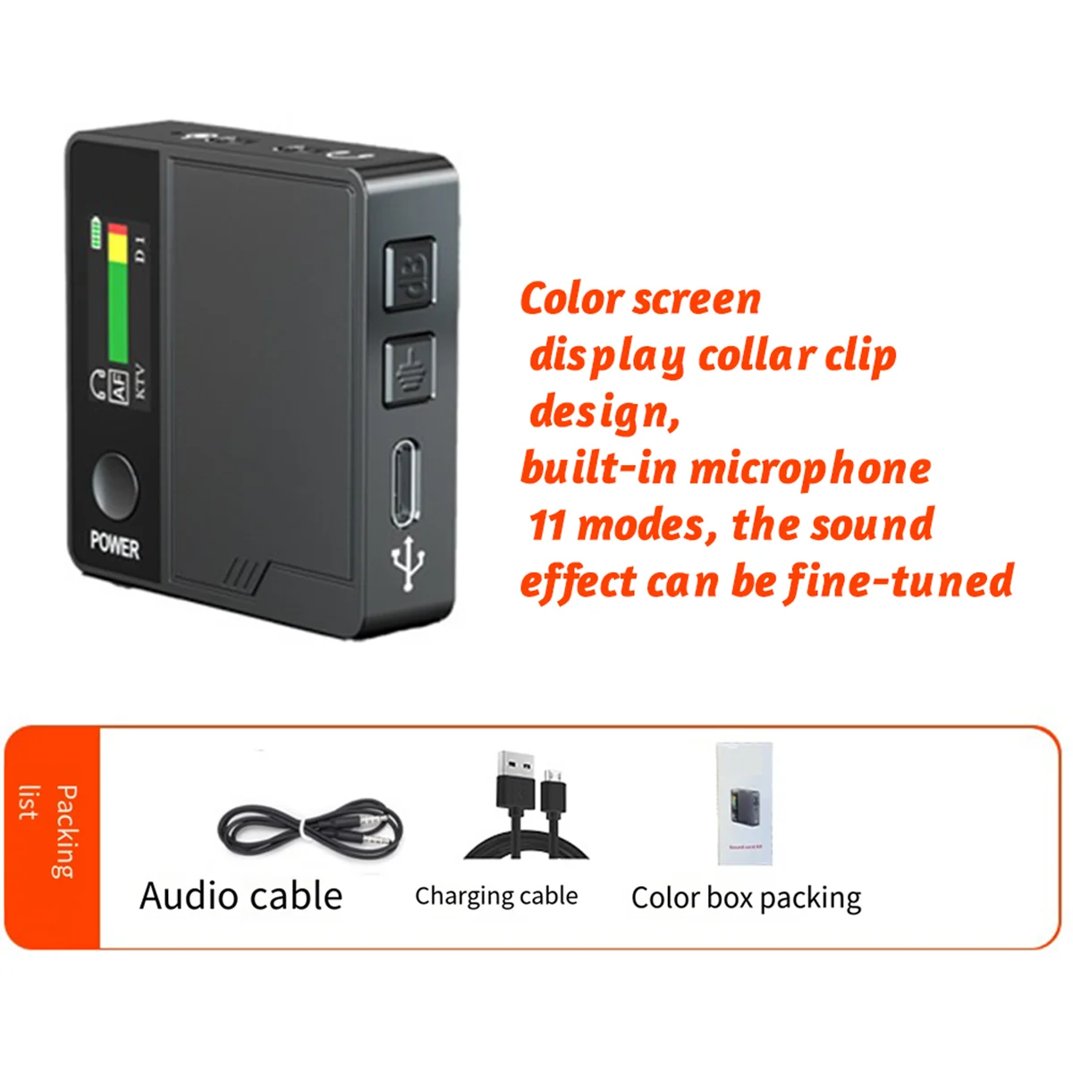 A9 Live Sound Card Voice Changer 11 Sound Effects KTV Mode Male Voice to Female Voice Easy Install for Ios Android