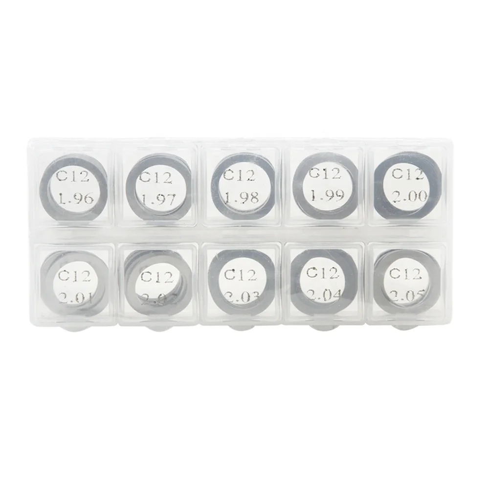 

Golden Vidar Control Valve Lift Gasket 1.86-2.25mm 0.01mm /10 Pcs Per Size for sel Fuel Injector for CAT Engine 3126B