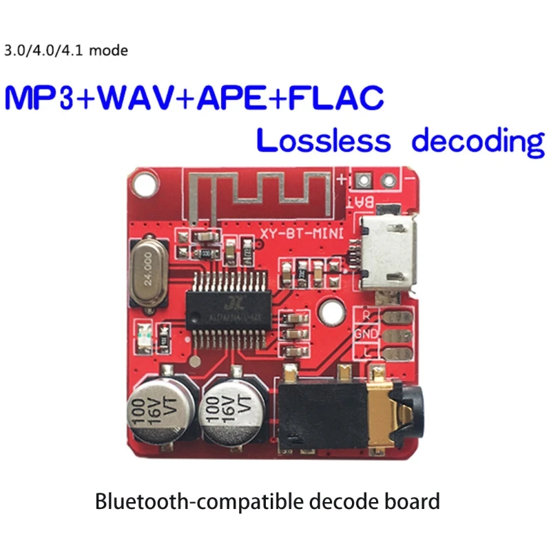 3.7-5V Bluetooth-compatible Lossless Board Car Speaker