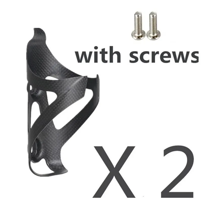 2PCS KOCEVLO Carbon Fiber Bicycle Ultralig Water Bottle Cage MTB Road Bike Bottle Holder Cycle Equipment Matte/light image 3
