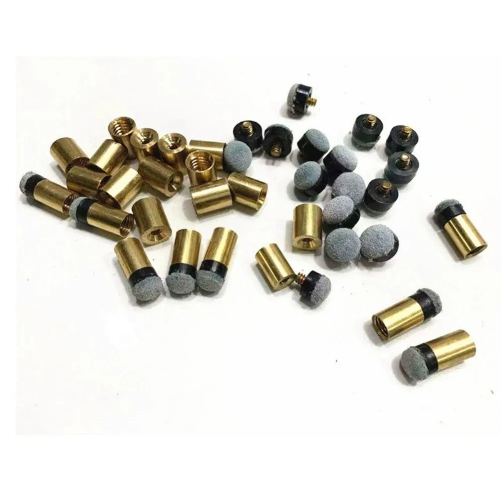 

Billiard accessories 13MM Pool Cue Tips Copper Leather Billiard Cue Tips Cue Screw Tips Billiards Game