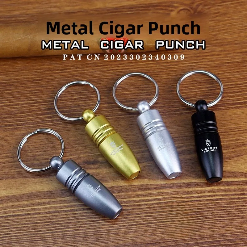 Portable Cigar Cutter Sharp Blade Cigar Tool  Cigar Punch Handy Cigar Knife for Travel And Home Use