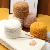 95g/Ball Coral Fluff Wool Towel Line For Scarf Clothes DIY Thickness Baby Children Velvet Hand Kniting Wool Yarn