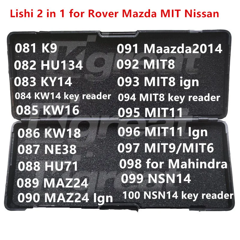 041-060 Lishi 2 in 1 CY24 CY24R CY24 Truck FO38 HU10 ICF03 H50 H51 H60 SIP22 GT15 GT10 HON58R HON66 for Ford2017 Kawasaki2021