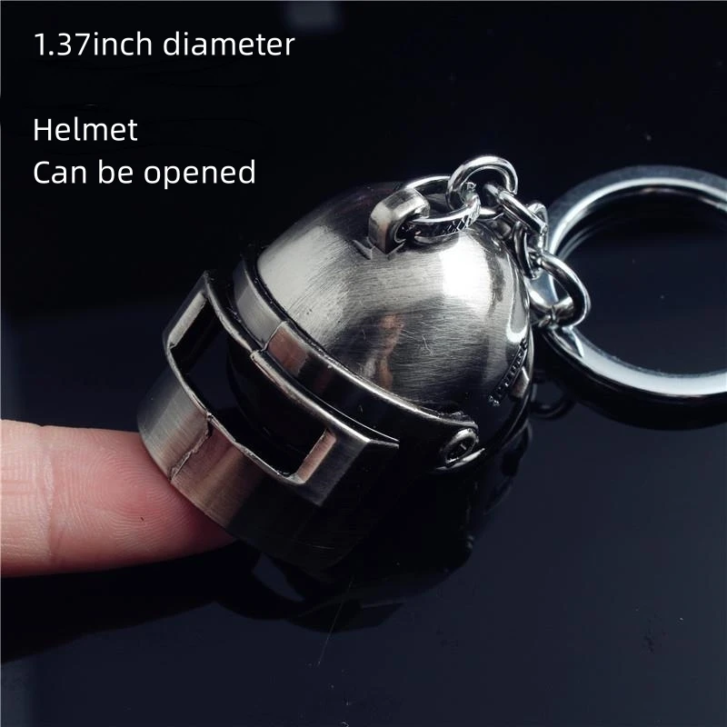 PUBG Game Keychain Playerunknowns Battlegrounds Backpack Armor Level 3 Helmet Gun Keyring Key Chain Ring Pendant