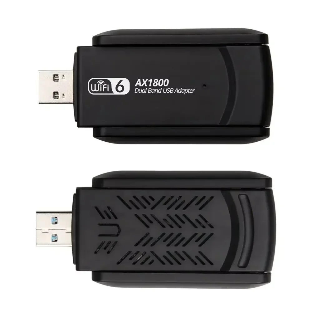 1800Mbps WiFi 6 USB WIFI Adapter Dual Band USB3.0 Wireless Network Card Antenna Wi-Fi Dongle for Win 10/11 PC