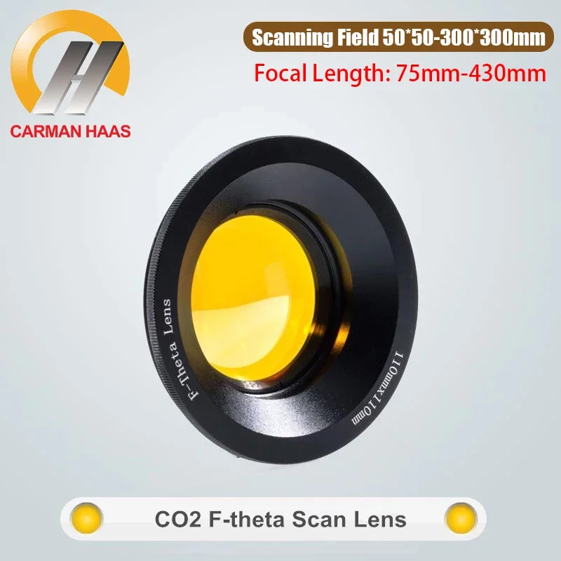 Carmanhaas CO2 CVD F-Theta Lens 10.6um ZnSe Laser Scan Lens 110x110mm 175x175 210x210 For Laser Marking Scanner Machine