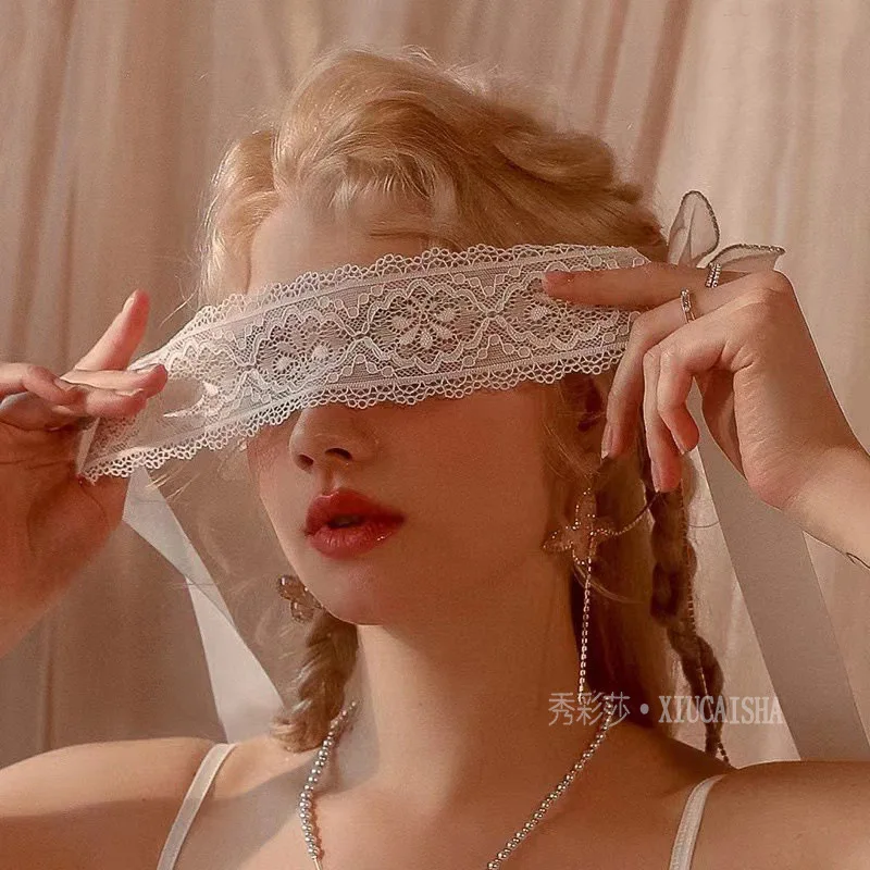 Masques de lingerie sexy, accessoires de lunettes en dentelle, bandeau de passion française, flirt, séduisant, ruban d'abstinence, costumes, masque pour les yeux